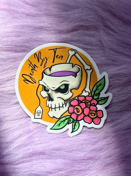 Death by Tea Sticker