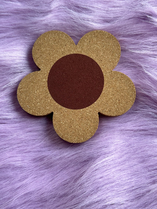 Daisy Cork Coaster