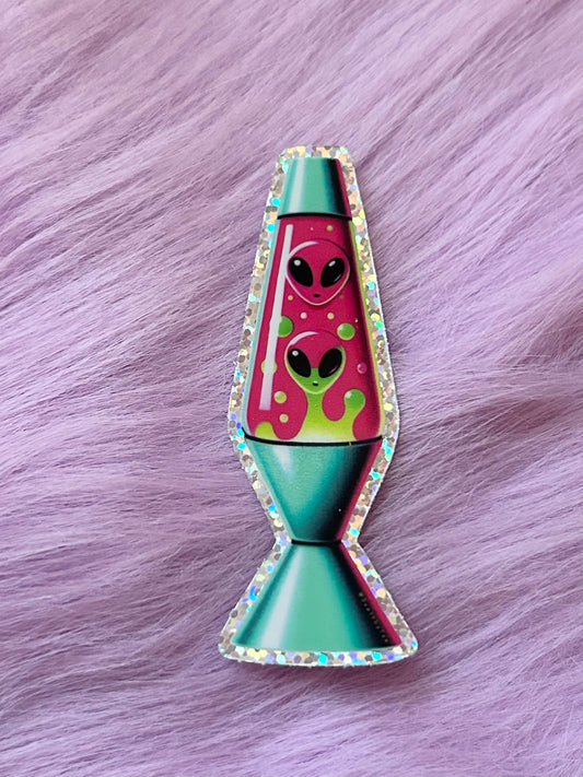 Groovy Alien 👽 Lava Lamp Sticker